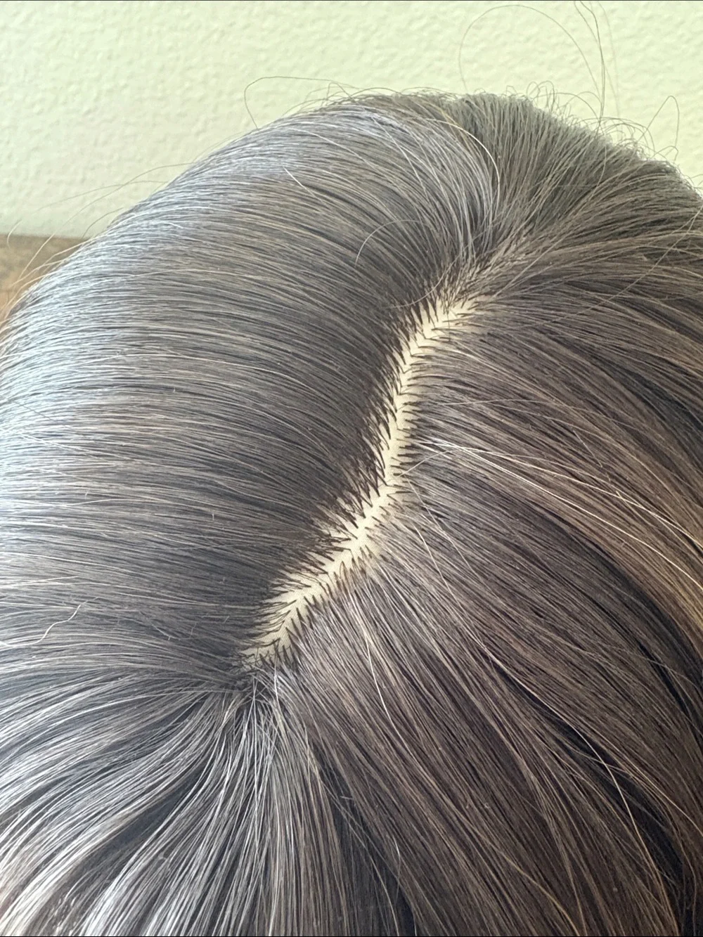 Women's Long Wig - Brown and Dark Brown Rooted